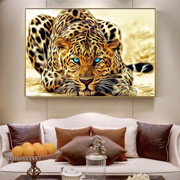 Africa Leopard Wall Print Picture - Picture 2 of 2